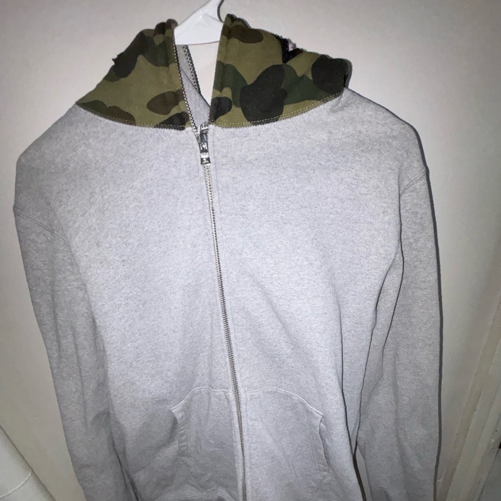 The brand is bathing, ape, a luxury hoodie, and shoe company